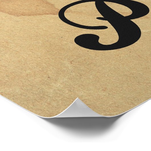 Personenwaage Poster (Ecke)