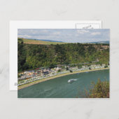 Personenzug an der Loreley Postkarte (Vorne/Hinten)