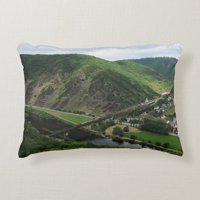 Personenzug in Ediger-Eller Zierkissen (Vorderseite)