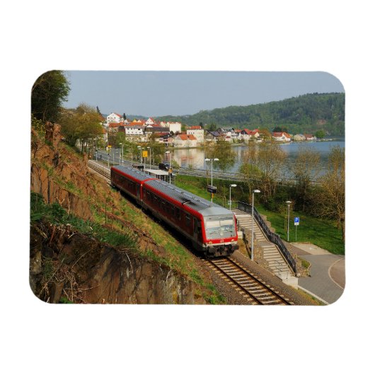 Personenzug in Herzhausen am Edersee Magnet (Horizontal)