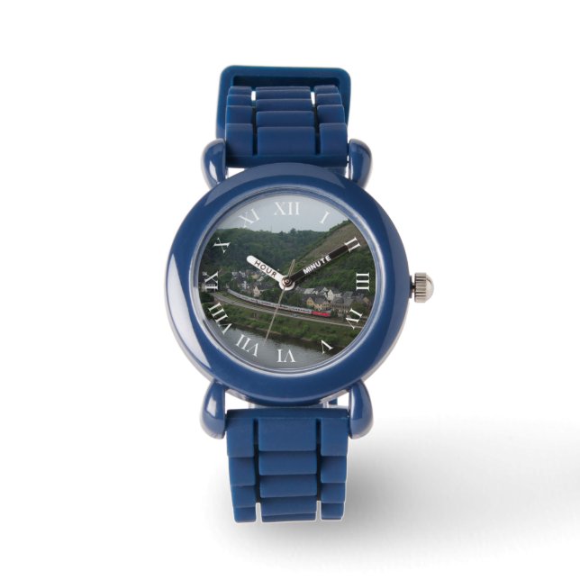 Personenzug in Kobern-Gondorf Armbanduhr (Vorderseite)