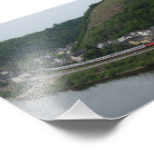 Personenzug in Kobern-Gondorf Fotodruck (Ecke)