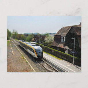 Personenzug in Korbach Süd Postkarte