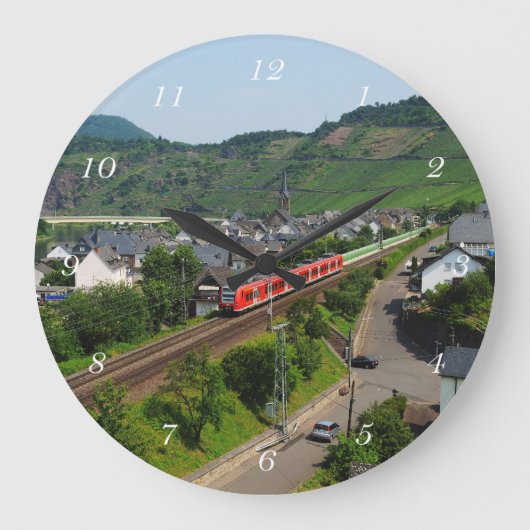 Personenzug in Neef Große Wanduhr (Vorderseite)