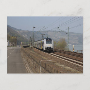 Personenzug in Niederheimbach Postkarte