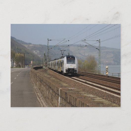 Personenzug in Niederheimbach Postkarte (Vorderseite)