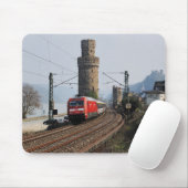 Personenzug in Oberwesel Mousepad (Mit Mouse)