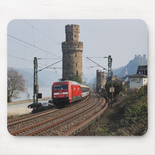 Personenzug in Oberwesel Mousepad (Vorne)