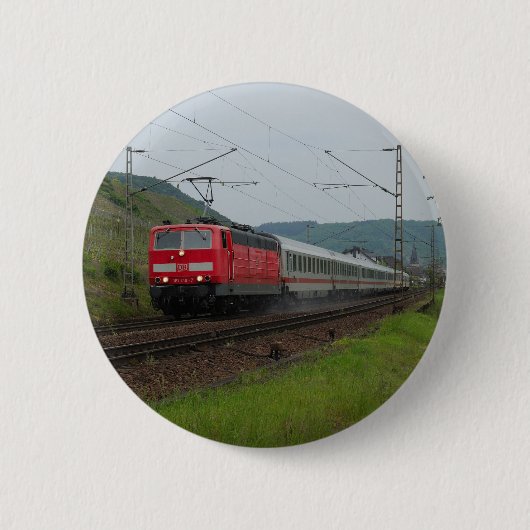 Personenzug in Pommern Button (Vorderseite)