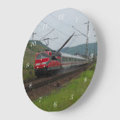 Personenzug in Pommern Große Wanduhr (Winkel)