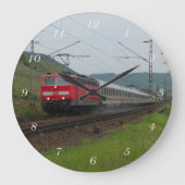 Personenzug in Pommern Große Wanduhr (Vorderseite)
