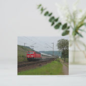 Personenzug in Pommern Postkarte (Stehend Vorderseite)