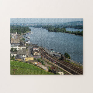 Personenzug in Rüdesheim am Rhein Puzzle