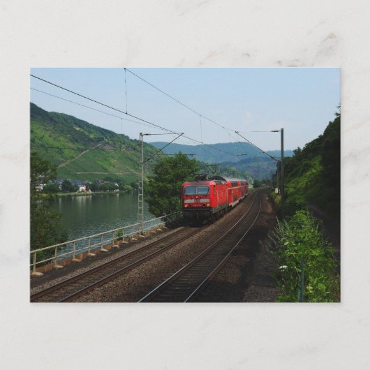 Personenzug in St. Aldegund Postkarte (Vorderseite)