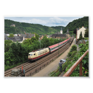Personenzug in St. Goar Fotodruck