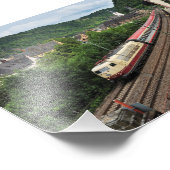 Personenzug in St. Goar Fotodruck (Ecke)