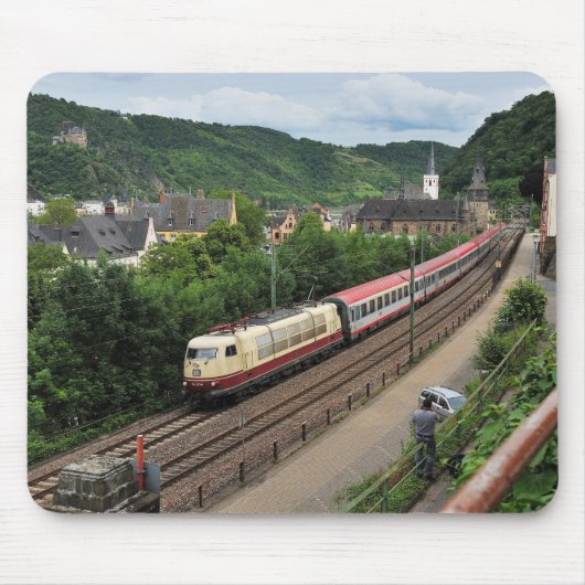 Personenzug in St. Goar Mousepad (Vorne)