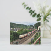 Personenzug in St. Goar Postkarte (Stehend Vorderseite)