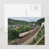 Personenzug in St. Goar Postkarte (Vorne/Hinten)