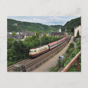 Personenzug in St. Goar Postkarte