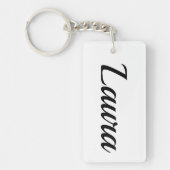 personerbar Vorname Lschwarz weiß Schlüsselanhänger (Vorderseite)