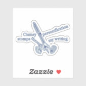 Personification Funny Creative Writing Aufkleber (Blatt)