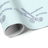 Personification Funny Creative Writing Geschenkpapier (Rolleneckpunkt)