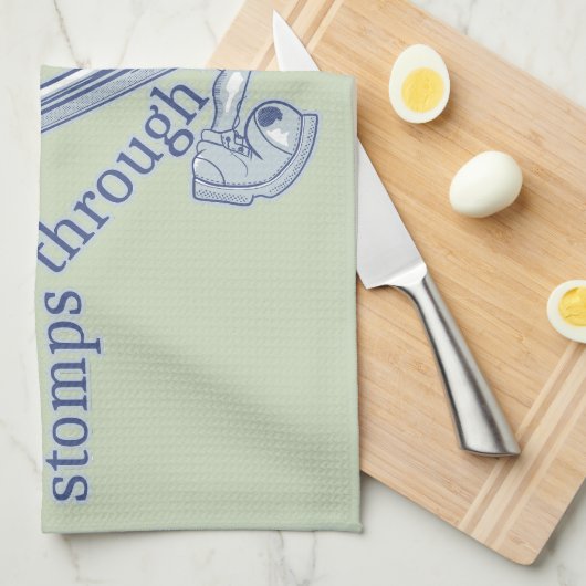 Personification Funny Creative Writing Geschirrtuch (Viertel Falte)