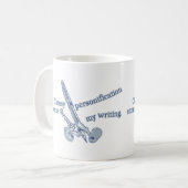 Personification Funny Creative Writing Kaffeetasse (Vorderseite Links)