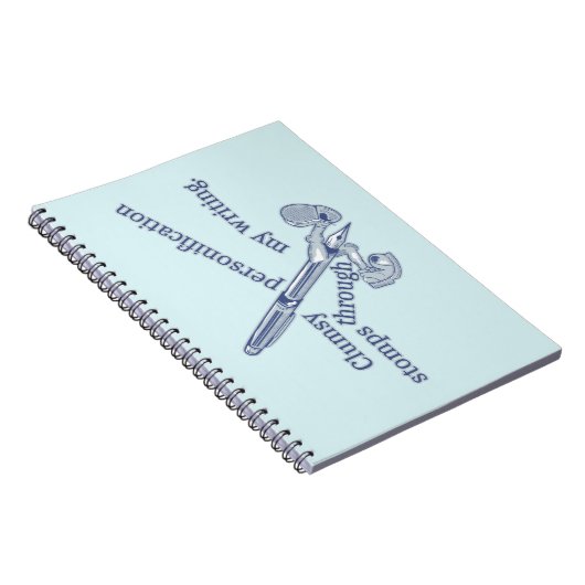 Personification Funny Creative Writing Notizblock (Rechte Seite)