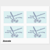 Personification Funny Creative Writing Rechteckiger Aufkleber (Blatt)