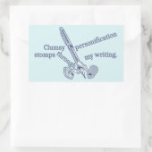 Personification Funny Creative Writing Rechteckiger Aufkleber (Tasche)