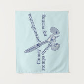 Personification Funny Creative Writing Wandteppich (Vorderseite)