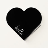 personifizieren Name schwarze Katze Starry sky Notizblock (Rückseite)