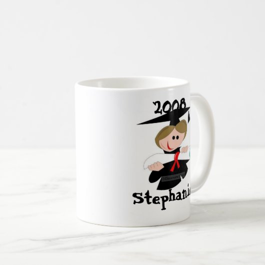 Personifizieren Sie Abschluss-Tasse 2008 Kaffeetasse (VorderseiteRechts)