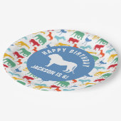 Personifizieren Sie adretten Pappteller (Schrägansicht)