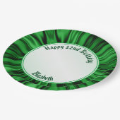 Personifizieren Sie "alles Gute zum Geburtstag" Pappteller (Schrägansicht)