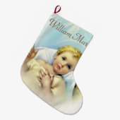Personifizieren Sie Baby Jesus Großer Weihnachtsstrumpf (Vorderansicht (hängend))