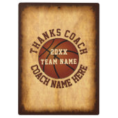 Personifizieren Sie Basketball-Trainers-Klemmbrett Klemmbrett (Rückseite)