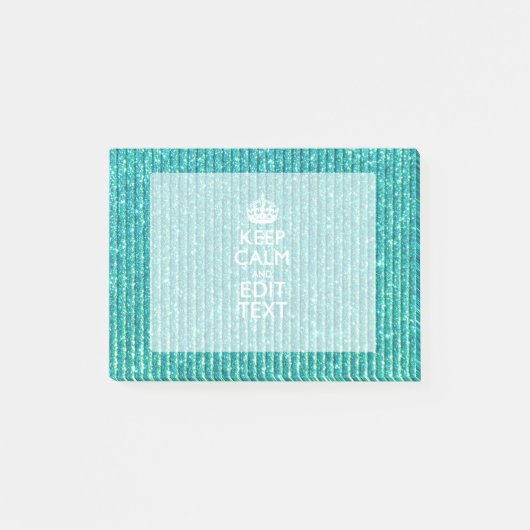 Personifizieren Sie BEHALTEN leicht RUHE UND Post-it Klebezettel (Vorderseite)