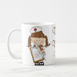 Personifizieren Sie brünette Kaffeetasse