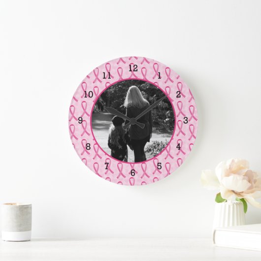 Personifizieren Sie Brustkrebs-Denkmal Große Wanduhr (Zuhause)