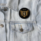 Personifizieren Sie das Löwe-Wappen [dunkel] Button (Beispiel)
