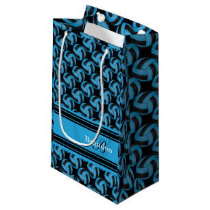 Personifizieren Sie die blauen und schwarzen Kleine Geschenktüte