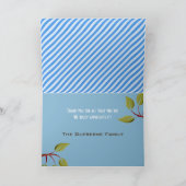 Personifizieren Sie die frohen Häuser "wir sind Dankeskarte (Innenseite)