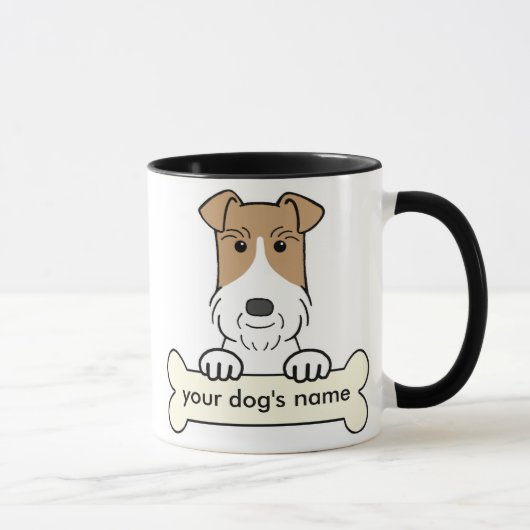 Personifizieren Sie Draht-Foxterrier Tasse (Rechts)