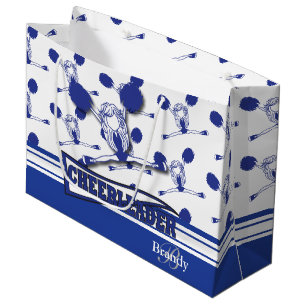 Personifizieren Sie dunkelblaue Cheerleader Große Geschenktüte