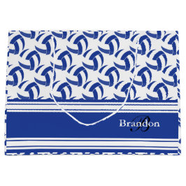 Personifizieren Sie dunkelblaue Volleybälle Große Geschenktüte