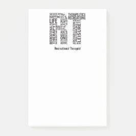 Personifizieren Sie entspannende Therapeut Post-it Klebezettel