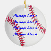 Personifizieren Sie es, Baseball Keramikornament (Hinten)